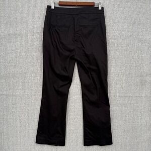FRAME‎ Black Pants Women Sz 4 Ankle Career Casual Stretch Crop Wide Leg